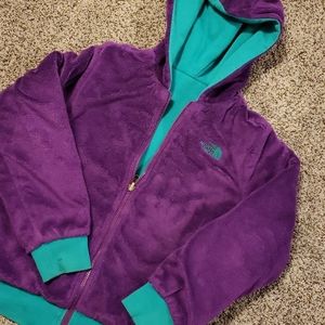 Girls L Reversible North Face zip up